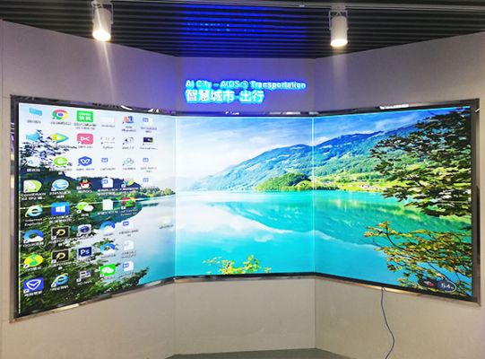 弧形無縫拼接屏該如何安裝？