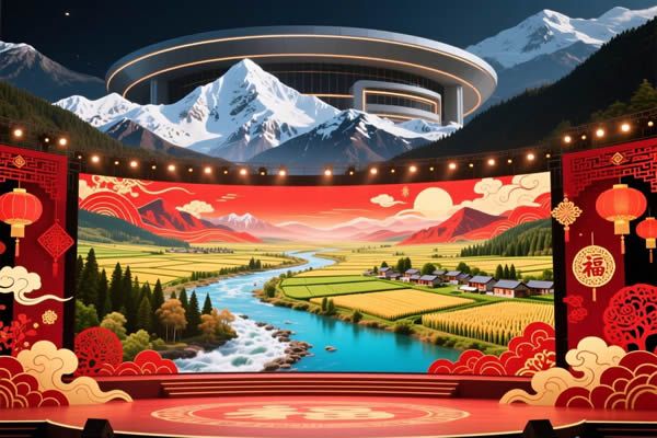2026春晚分會(huì)場(chǎng)科技賦能，LED屏勾勒山河新春畫(huà)卷