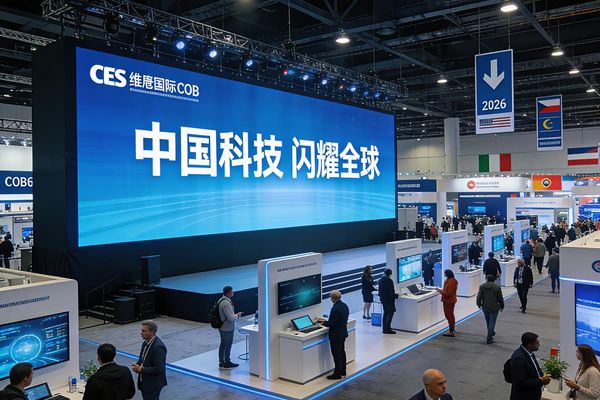 AI主導(dǎo)2026 CES展，維康COB顯示屏助力中企科技亮相