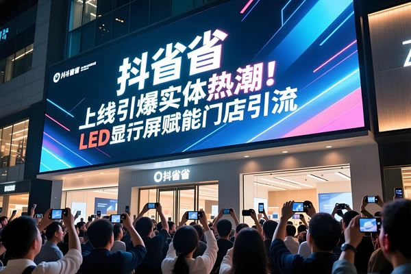 抖音 “抖省省” 上線引爆實(shí)體熱潮！LED 顯示屏賦能門店引流，維康國(guó)際助力商家全域增長(zhǎng)