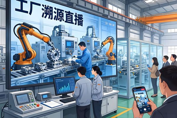 “工廠溯源直播”成風口！LED顯示屏重構生產營銷鏈路，維康國際助力制造企業(yè)破圈